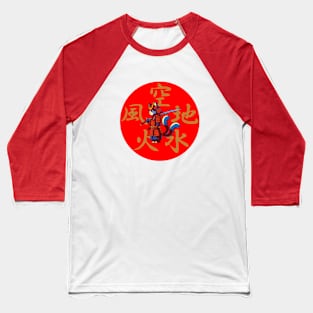 Samurai Two Tailed Tom - Niten ichi-ryū Baseball T-Shirt